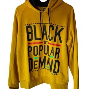 Black by Popular Demand Yellow Hoodie Adult Large